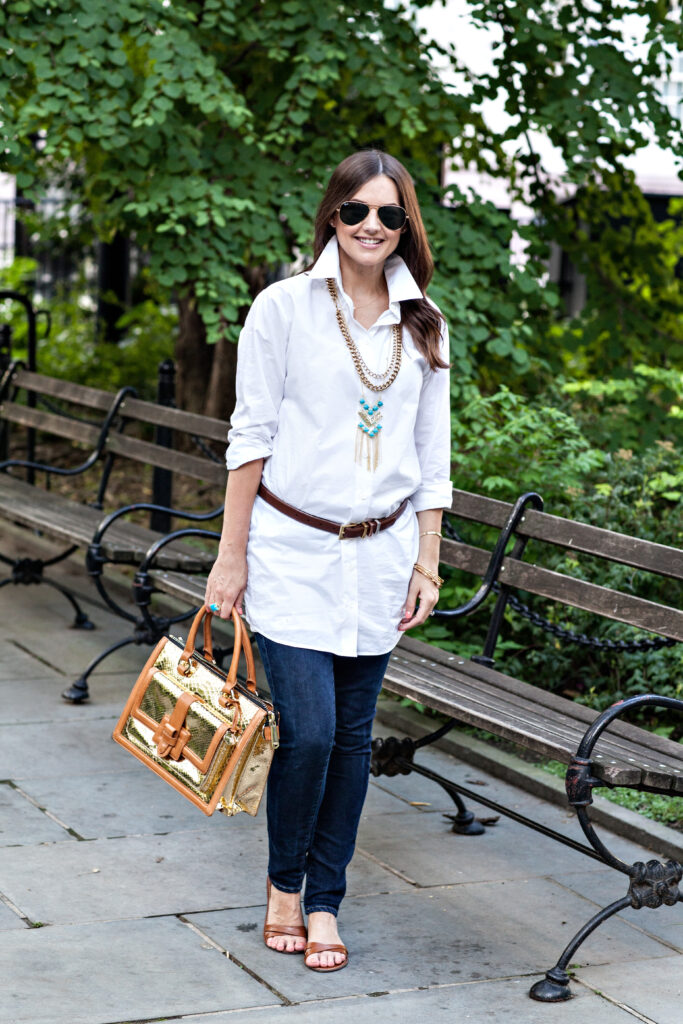 classic white blouse