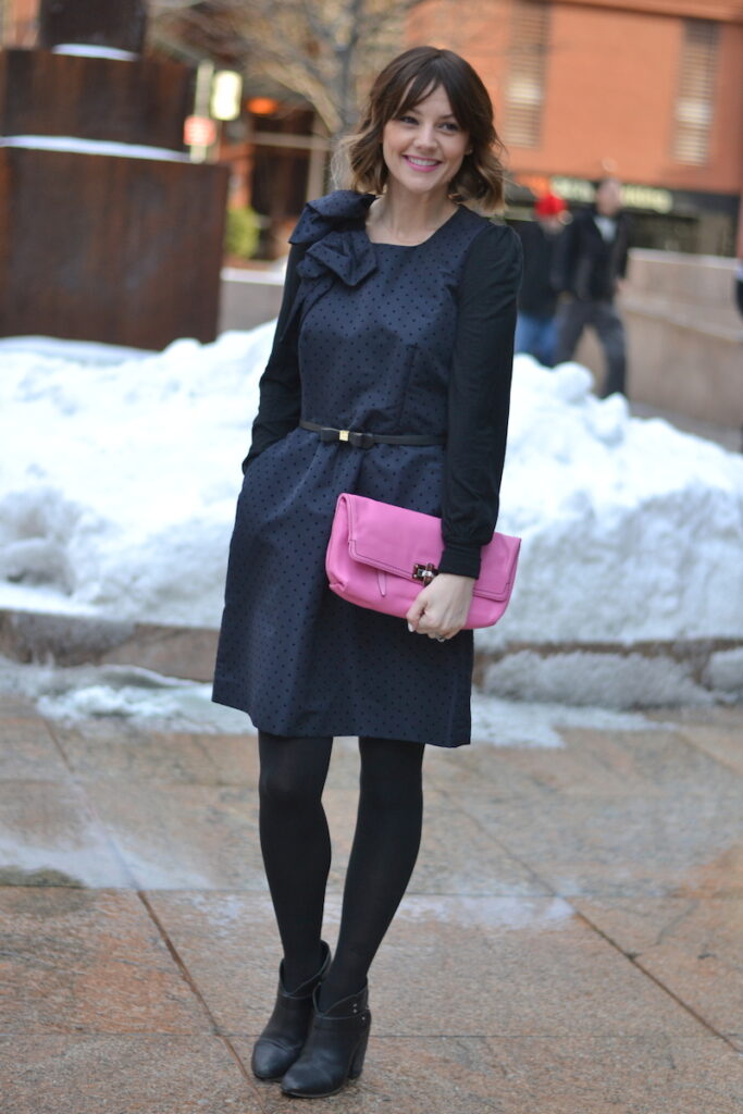 RED VALENTINO SWISS DOT DRESS (3)