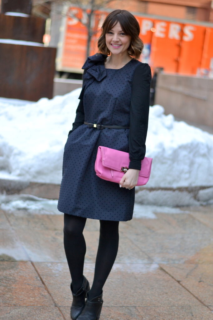RED VALENTINO SWISS DOT DRESS (2)