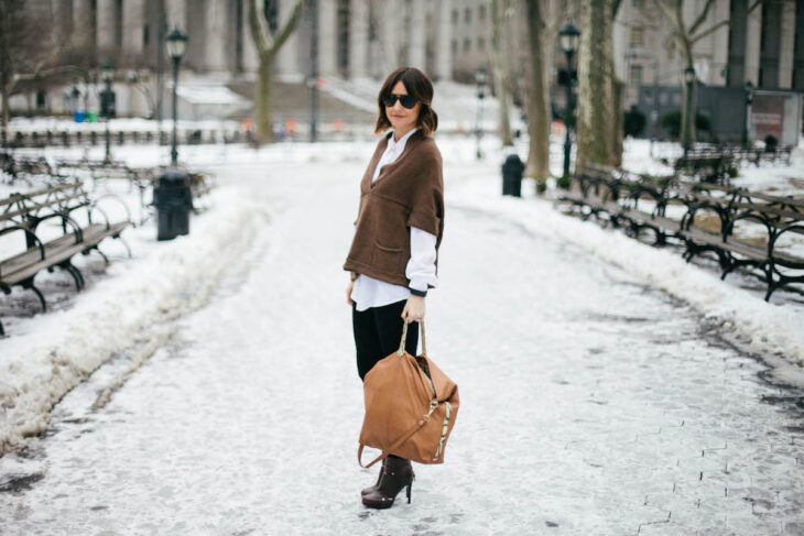 black and brown outfit