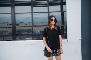 how to style black shorts for spring