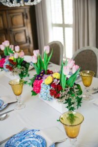 a tablescape with telaflora