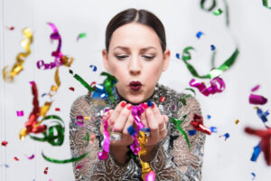 Caroline shows what to wear for a New Year's Party
