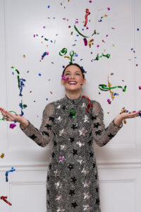 Caroline shows what to wear for a New Year's Party