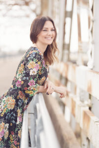how to style a boho chic, floral maxi dress.