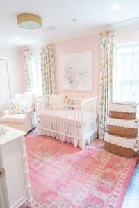 Sharing Millie's Nursery | Feminine and pink nursery design